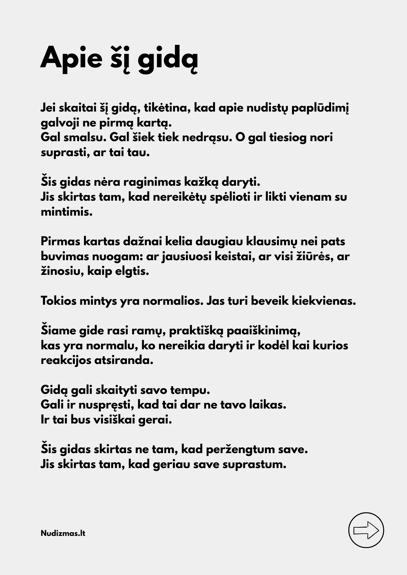 Ką jausi ir ką daryti: Nudizmo patirčių gidas pirmam kartui